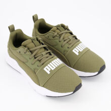 Olive Green Wired Run Pure Trainers