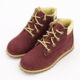 Burgundy Logo Boots  - Image 3 - please select to enlarge image