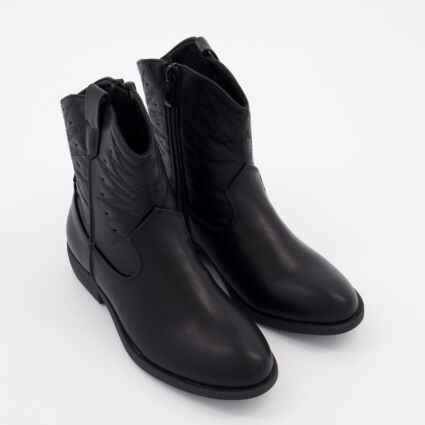 Black Western Boots - Image 1 - please select to enlarge image