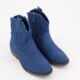 Blue Denim Boots - Image 1 - please select to enlarge image