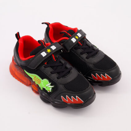 Black Triceratops Trainers - Image 1 - please select to enlarge image