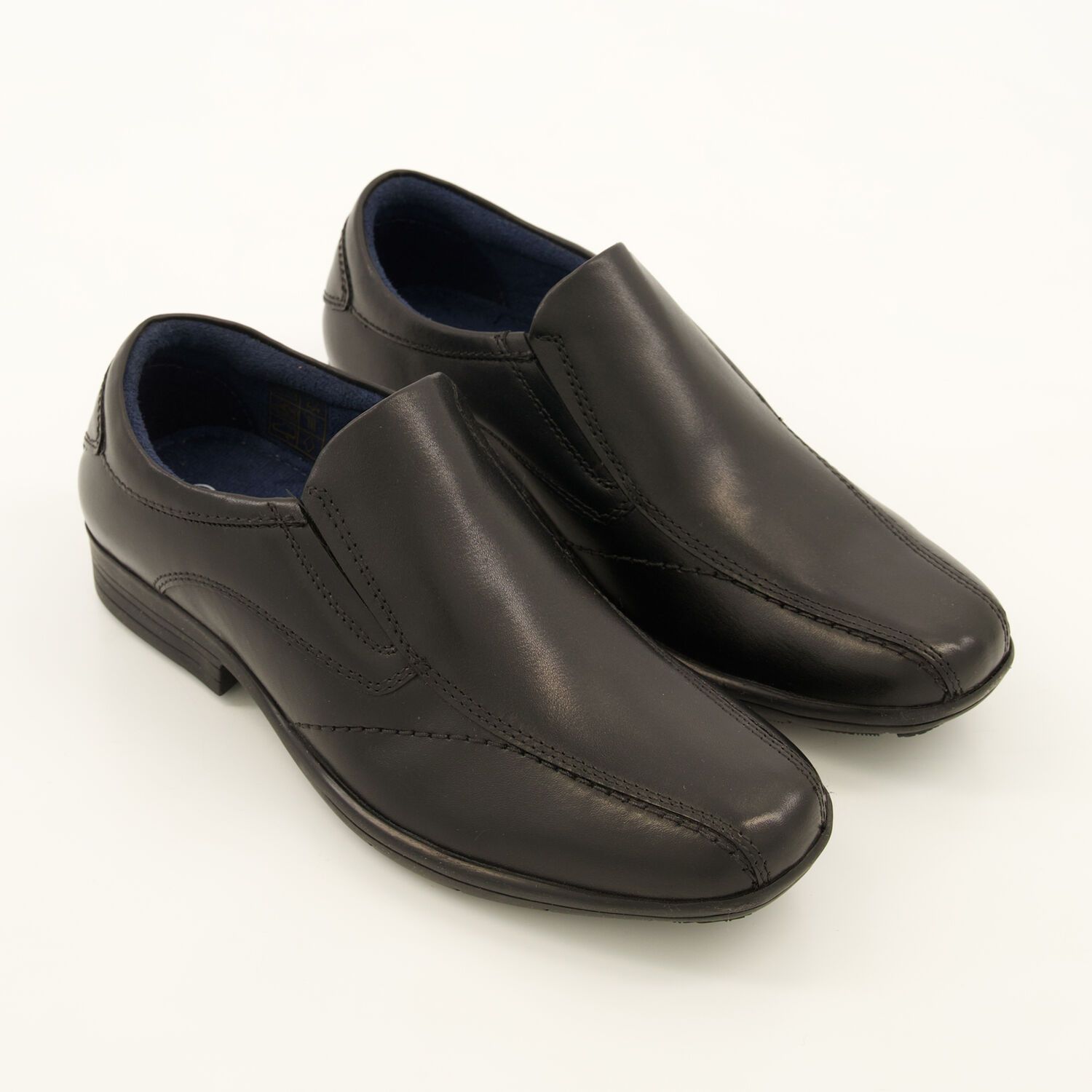 Black Leather Dundee Shoes TK Maxx UK