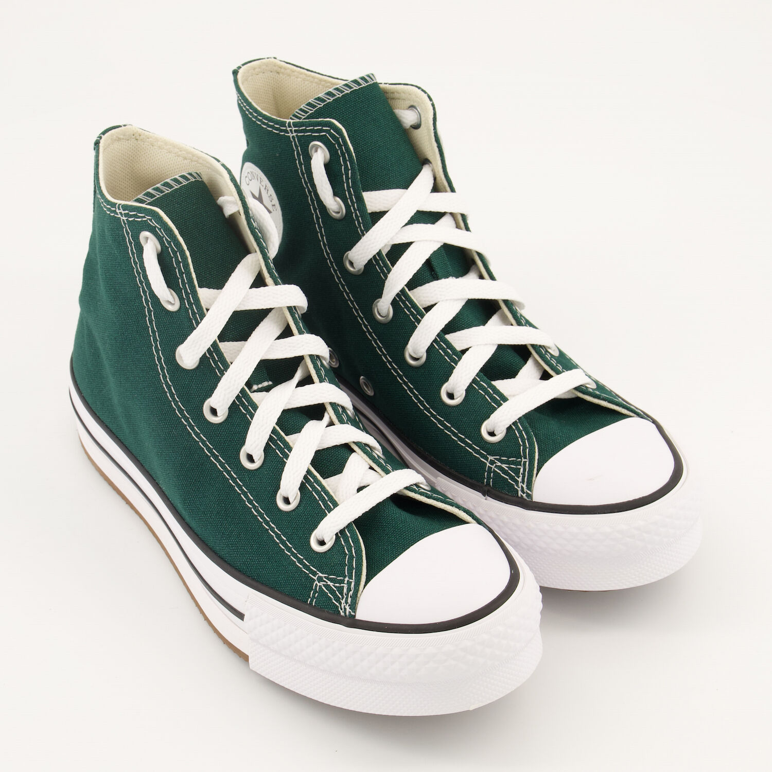 How To Wrapping Converse Laces Around Ankle Green CTAS Eva Lift Hi