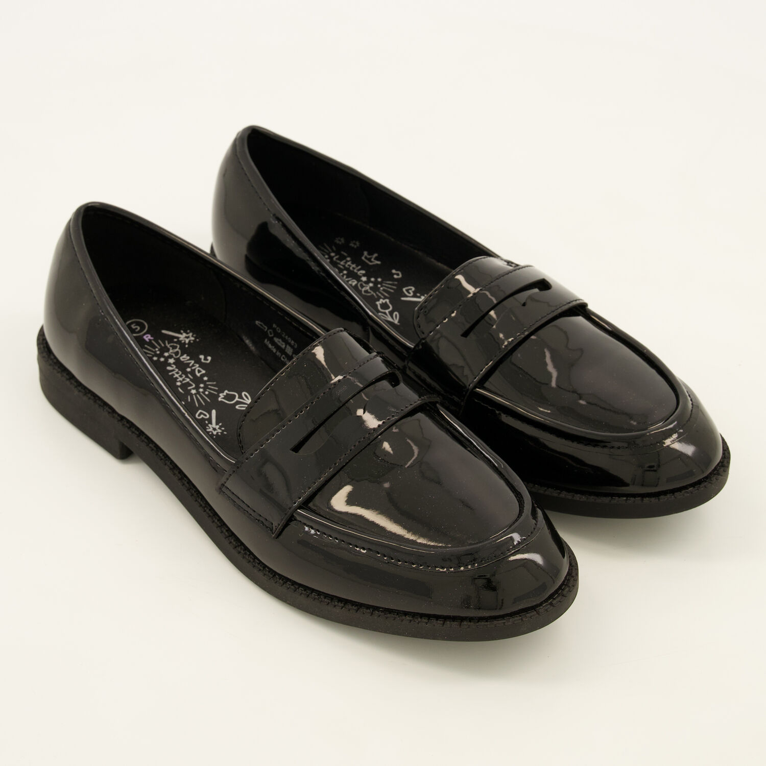 Black Patent Loafers TK Maxx UK