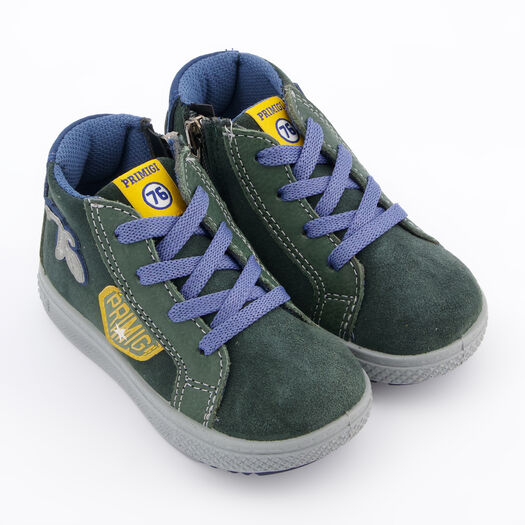 Grüne Sneaker aus Wildleder - Bild 1 - bitte auswählen, um das Bild zu vergrößern