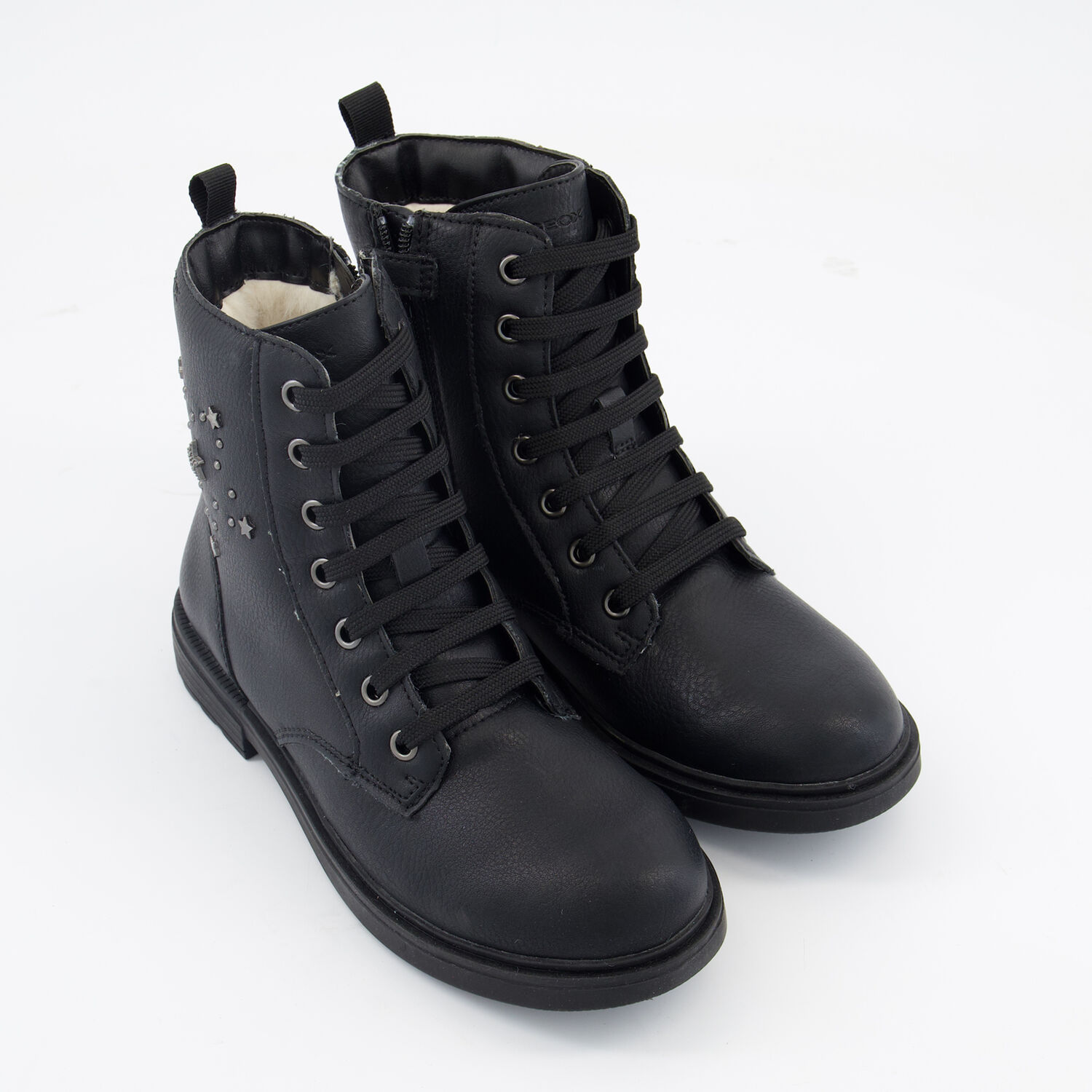 Black Faux Leather Eclair Boots TK Maxx UK - Main Image