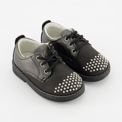 Pewter Studded Toe Shoes - Image 1 - please select to enlarge image