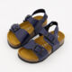 Navy Flat Sandals - Image 3 - please select to enlarge image