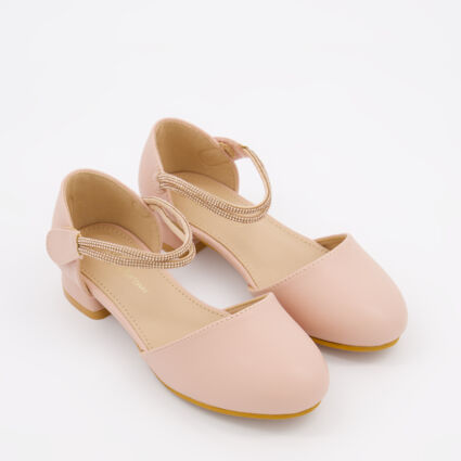 Pink Embellished Strap Shoes - Image 1 - please select to enlarge image