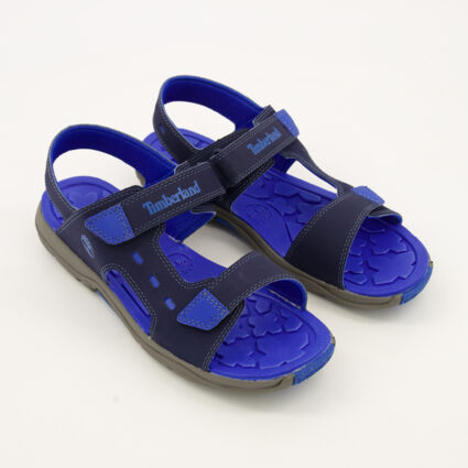 Navy Moss Jump Sandals - Image 1 - please select to enlarge image