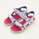 Blue & Pink Logo Sandals  - Image 3 - please select to enlarge image