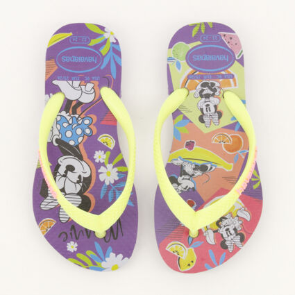 Purple Paisley Disney Cool Flip Flops - Image 1 - please select to enlarge image