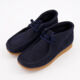 Navy Suede Wallabee Boots - Image 3 - please select to enlarge image