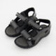 Black & Grey Sandals - Image 3 - please select to enlarge image