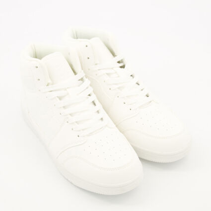 White Hamters High Top Trainers  - Image 1 - please select to enlarge image