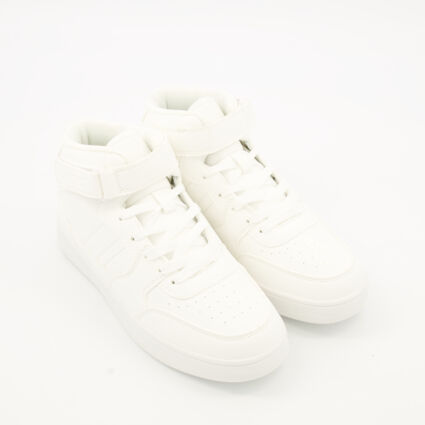 White Courtmax Trainers - Image 1 - please select to enlarge image