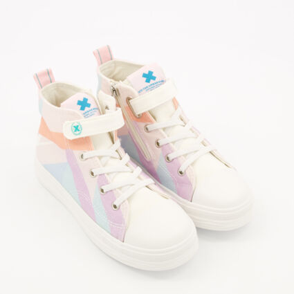 Multicoloured Canvas Trainers - Image 1 - please select to enlarge image