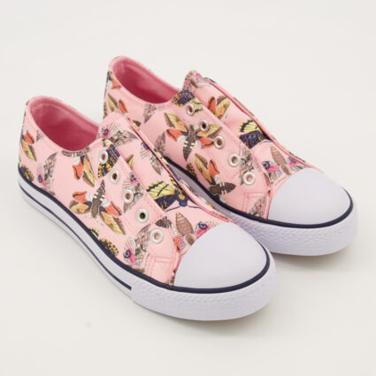 Multicolour Butterfly Pattern Trainers - Image 1 - please select to enlarge image