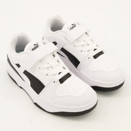 White & Black Slipstream AC PS Trainers - Image 1 - please select to enlarge image