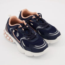 Navy & Pink Blair Trainers