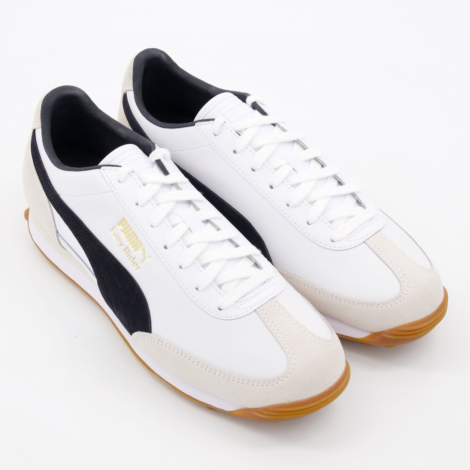 White Leather Easy Rider Mix Trainers TK Maxx UK