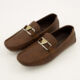 Brown Grained Loafers - Image 3 - please select to enlarge image