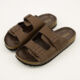 Brown Double Strap Sandals  - Image 3 - please select to enlarge image