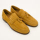 Tan Suede Tassel Loafers - Image 1 - please select to enlarge image