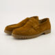 Brown Leather Cleated Loafers - Image 3 - please select to enlarge image