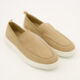 Beige Leather Chunky Loafers - Image 1 - please select to enlarge image