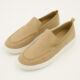 Beige Leather Chunky Loafers - Image 3 - please select to enlarge image