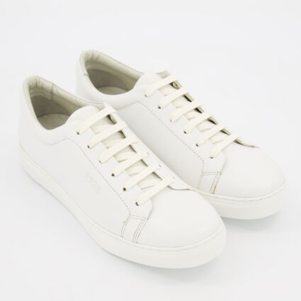 White Leather Trainers - TK Maxx UK