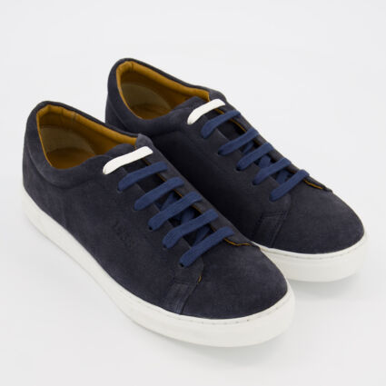 Navy Suede Trainers - TK Maxx UK