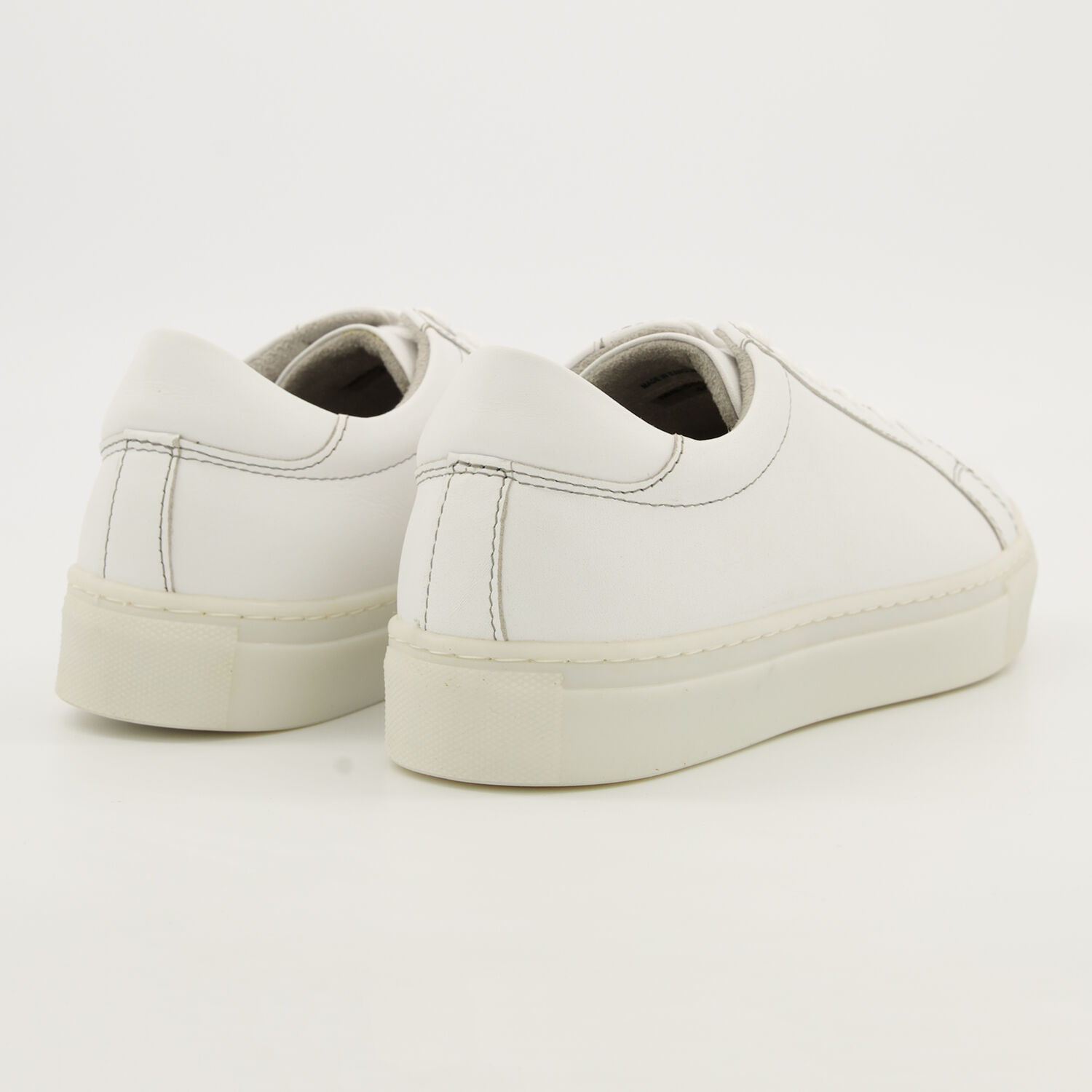 White Leather Basic Trainers - TK Maxx UK