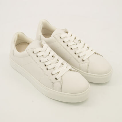 White Leather Option 59 Trainers - TK Maxx UK