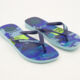 Navy Camo Flip Flops - Image 2 - please select to enlarge image
