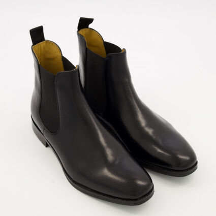 Black Leather Chelsea Boots - TK Maxx UK