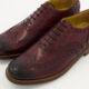 Burgundy Leather Brogues - Image 3 - please select to enlarge image