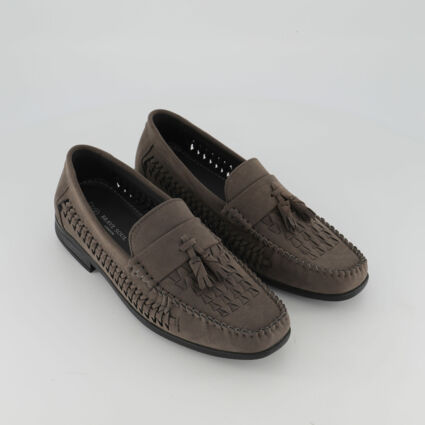 Dark Grey Charles Loafers  - Image 1 - please select to enlarge image