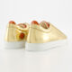 Gold Tone Leather Lennon Trainers - Image 2 - please select to enlarge image