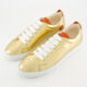 Gold Tone Leather Lennon Trainers - Image 3 - please select to enlarge image