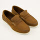 Brown Leather Boat Shoes - Image 1 - please select to enlarge image