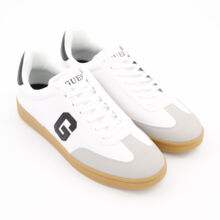 White Logo Graphic Lorzi Trainers