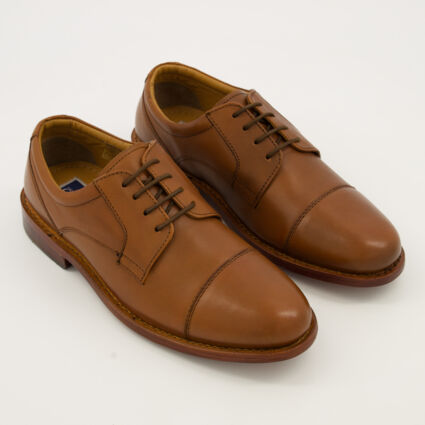 Brown Leather Basic Shoes - Image 1 - please select to enlarge image