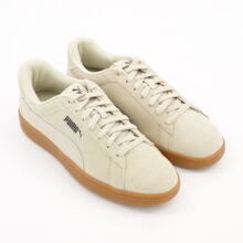 Beige Leather Smash 3 Trainers