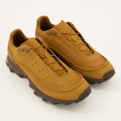 Brown Leather Mocaturf Adventure Trainers - Image 1 - please select to enlarge image