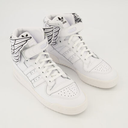 White Leather Wings 4.0 Trainers - Image 1 - please select to enlarge image