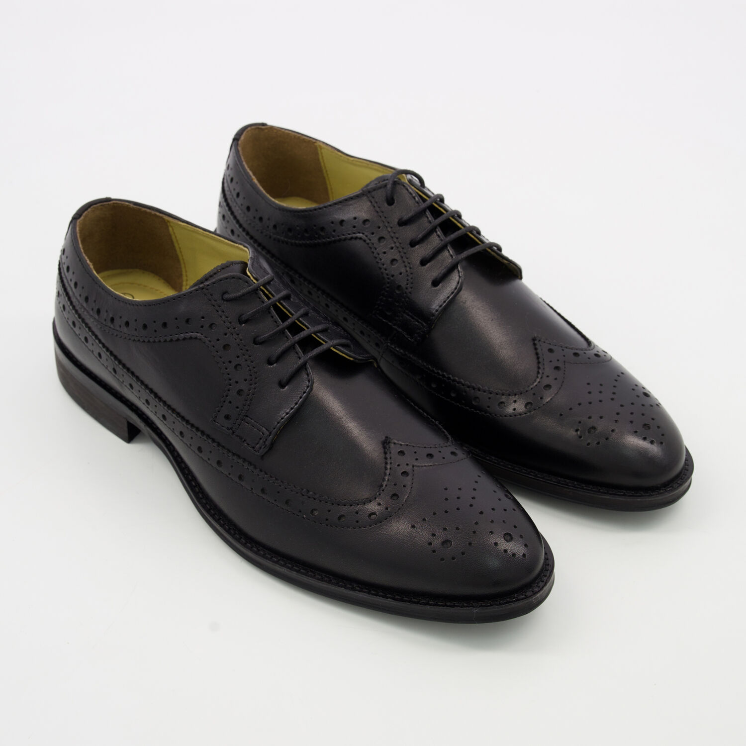 Black Leather George Brogues - TK Maxx UK