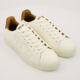 Cream & Brown Logo Trainers - Image 1 - please select to enlarge image