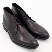 Black Myers Leather Chukka Boots